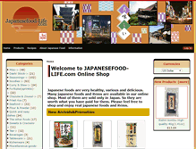 Tablet Screenshot of japanesefood-life.com